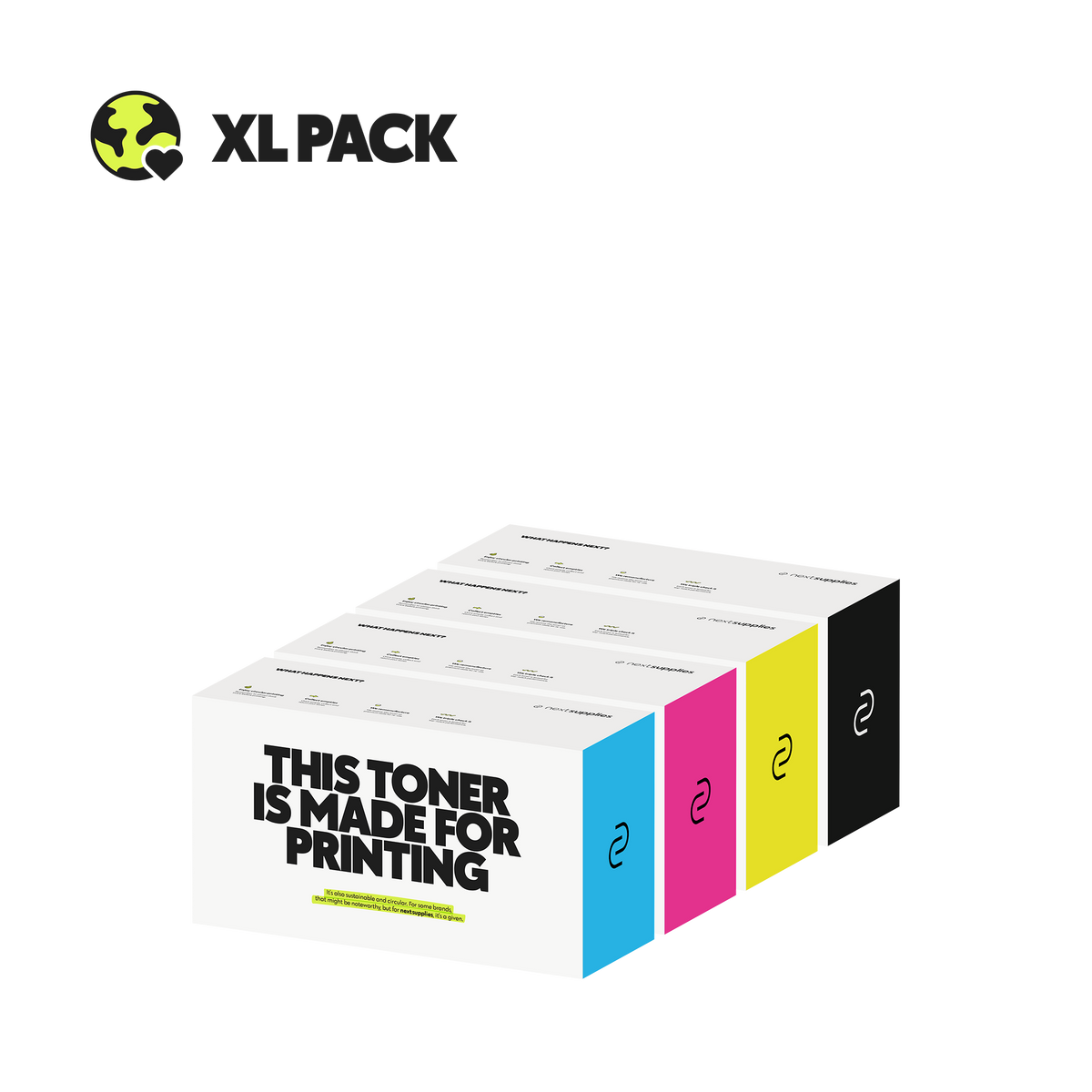 Multipack Oki C834 (Zwart/Cyaan/Magenta/Geel). Originele toners, remanufactured.-Nextsupplies
