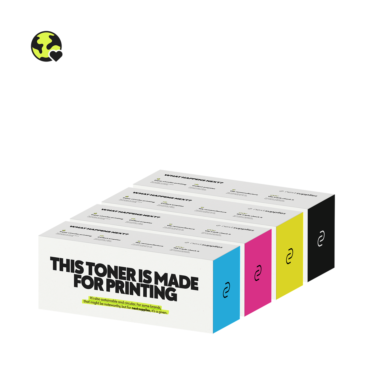 Multipack HP 121A (Zwart/Cyaan/Magenta/Geel). Originele toners, remanufactured.-Nextsupplies