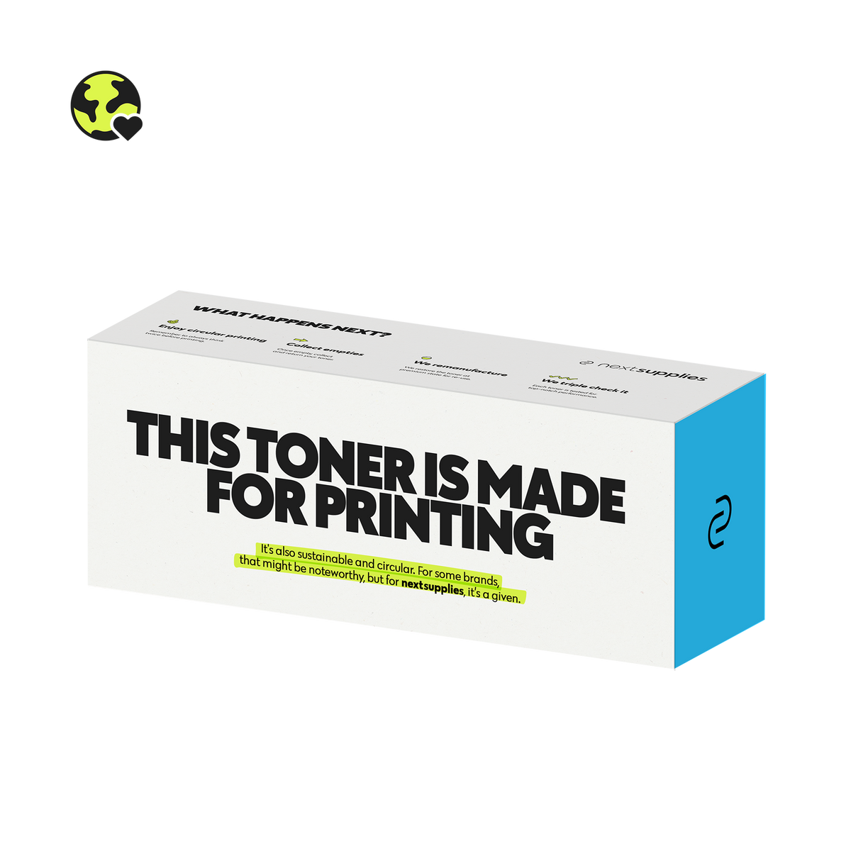 HP CE321A / 128A (Cyan). Originele toner, remanufactured.-Nextsupplies