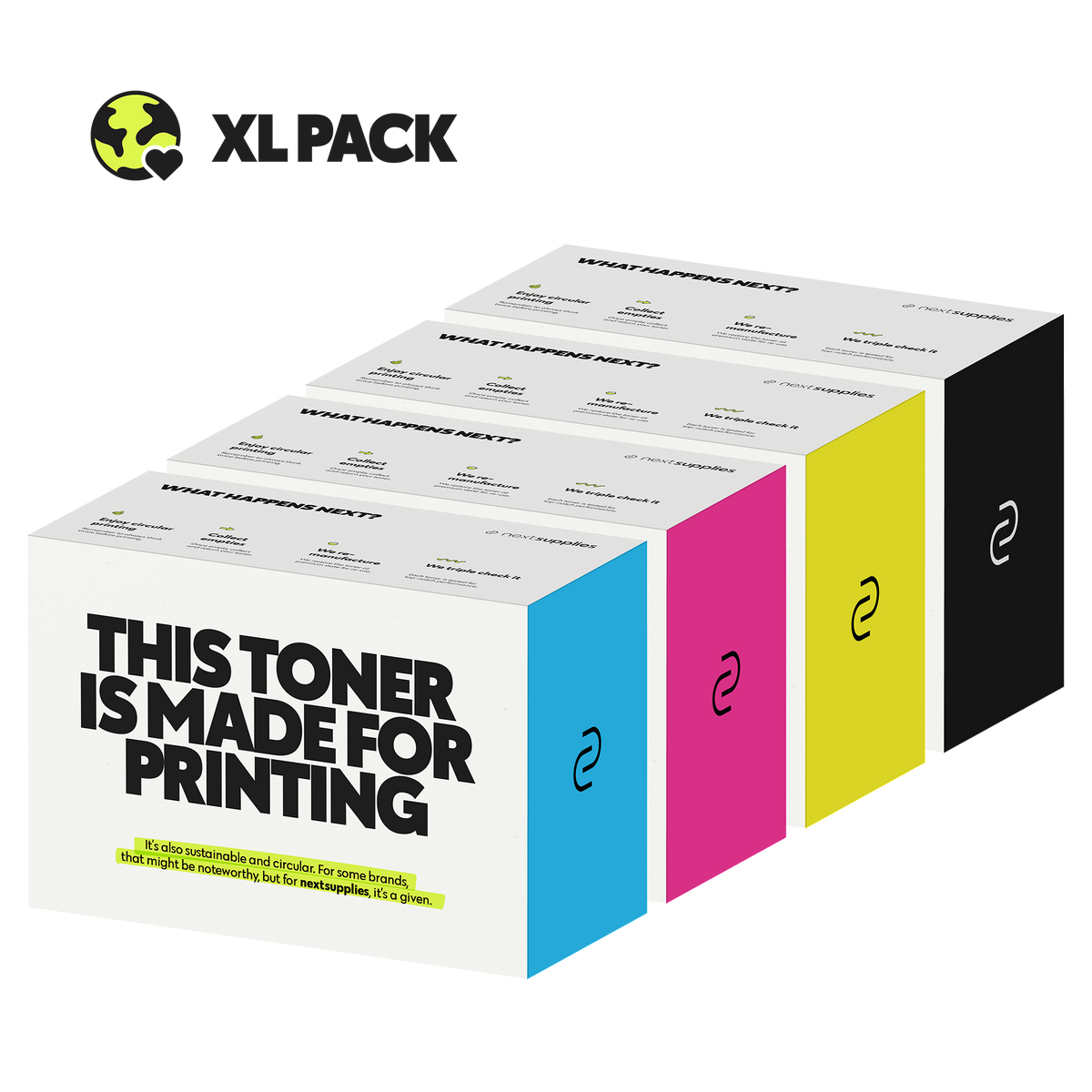 Multipack HP 657X (Zwart/Cyaan/Magenta/Geel). Originele toners, remanufactured.-Nextsupplies