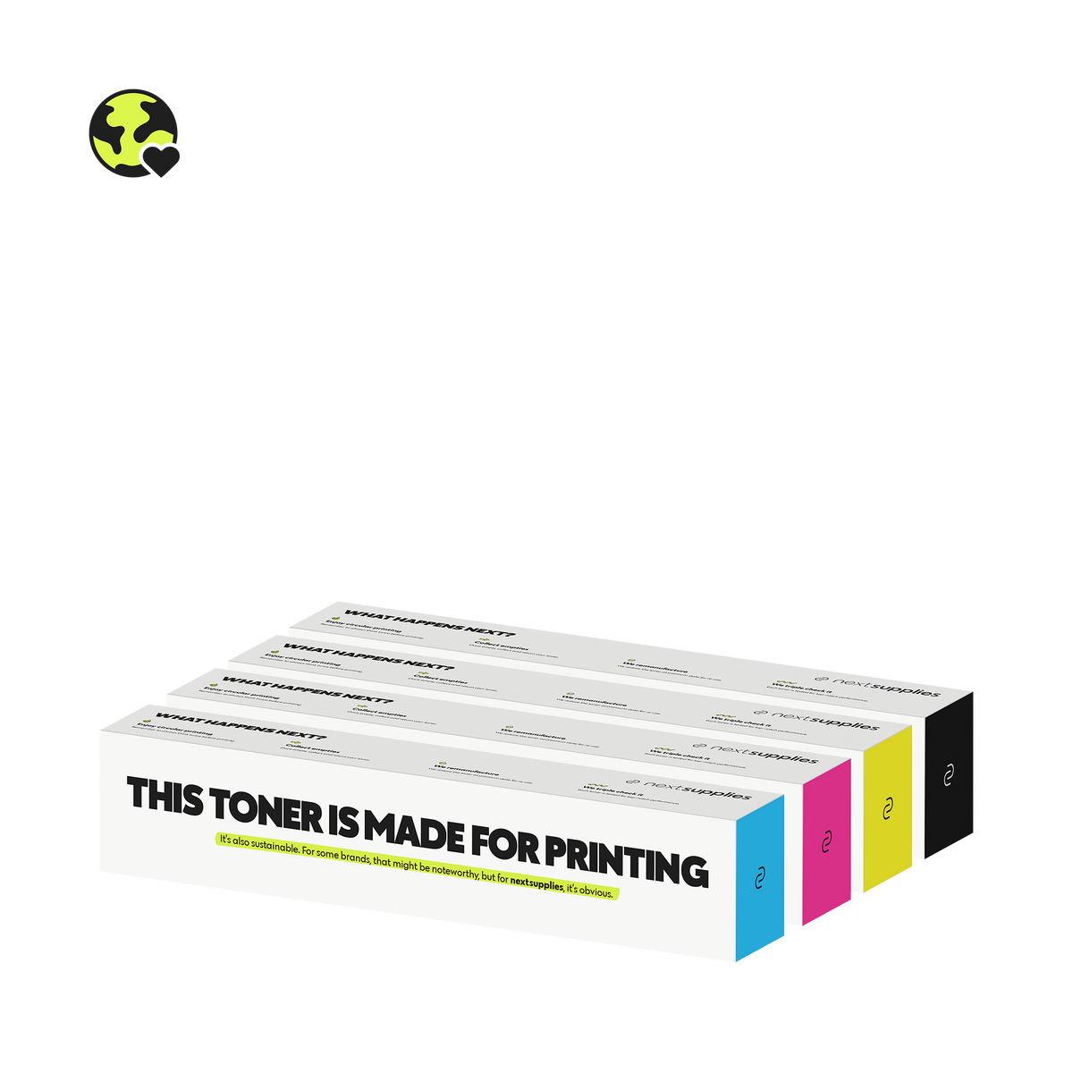 Multipack Kyocera TK-8525 (Zwart/Cyaan/Magenta/Geel). Originele toners, remanufactured.-Nextsupplies